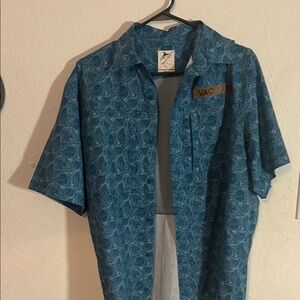 Blue Paisley Short Sleeve Shirt